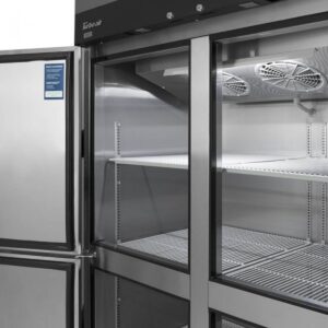 Turbo Air M3R47-2-N 51″ Two Section Reach-In Refrigerator w/ 2 Solid Doors, Top Mount, Aluminum Interior, 42 cu. ft.