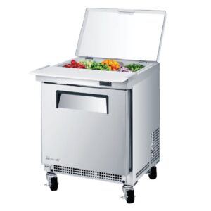 Turbo Air MST-24S-N6 24″ One Section Sandwich / Salad Prep Table w/ 1 Door, 6 Pans