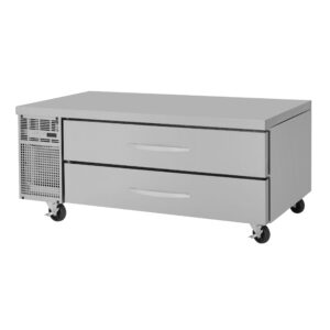 Turbo Air PRCBE-60R-N-FT 60″ 2 Drawers Refrigerated Chef Base, Flat Top, 9.77 cu. ft.