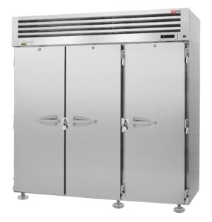 Turbo Air PRO-77R-N-CRT 78″ Three Section Reach-In Refrigerator for Correctional Facility, Solid Doors, Top Mount, 75 cu. ft.