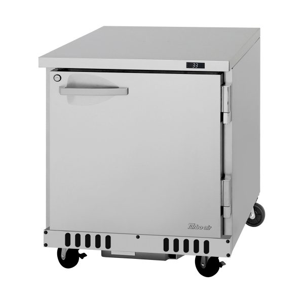 Turbo Air PUR-28-FB-N 28" 1-Section Undercounter Refrigerator w/ 1 Door, 6.5 cu. ft.
