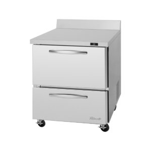 Turbo Air PWR-28-D2-N 27″ 1-Section Worktop Refrigerator w/ 1 Drawers, 6.8 cu. ft.