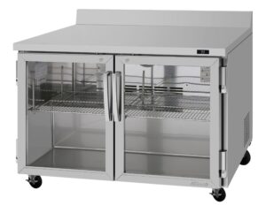 Turbo Air PWR-48-G-N 48″ 2-Section Worktop Refrigerator w/ 2 Doors, 12.2 cu. ft.