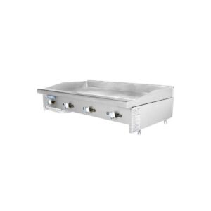 Turbo Air TAMG-48 48″ Countertop Manual Gas Griddle, 3/4″ Steel Plate, 88.000 BTU