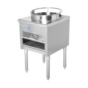 Turbo Air TAWR-16 Gas Wok Range w/ (1) Burner (Bowl), 16″ Wok Ring, Manual Knobs, Duck Burner, 125,000 BTU
