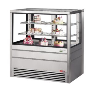 Turbo Air TCGBF-50S-N Freezer Display Case, Self-Contained Straight Glass with 2 Shelves, (2) x 1 HP-Stainless Steel