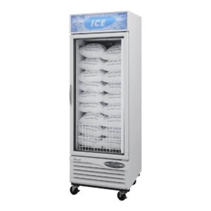 Turbo Air TGIM-23W-N 27″ Indoor Ice Merchandiser w/ Glass Door, Auto Defrost, 18 cu. ft.