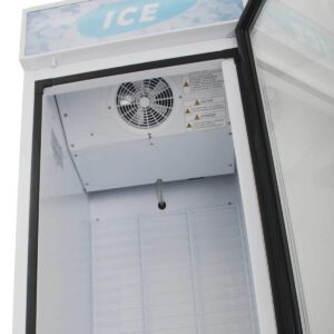 Turbo Air TGIM-23W-N 27″ Indoor Ice Merchandiser w/ Glass Door, Auto Defrost, 18 cu. ft.