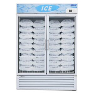 Turbo Air TGIM-49W-N 54″ Indoor Ice Merchandiser w/ Glass Door, Auto Defrost, 40 cu. ft.