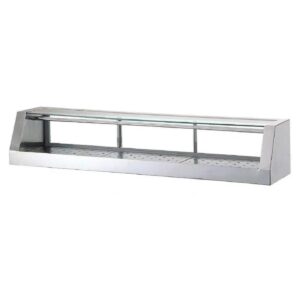 Turbo Air TSSC-4 48″ Refrigerated Straight Glass Stainless Steel Sushi Display Case, Remote (refrigeration not included)