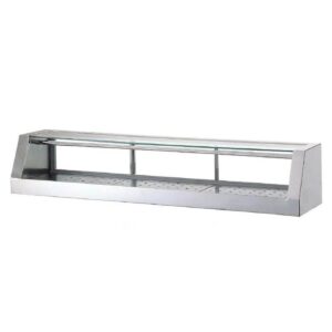 Turbo Air TSSC-5 60″ Refrigerated Straight Glass Stainless Steel Sushi Display Case, Remote (refrigeration not included)