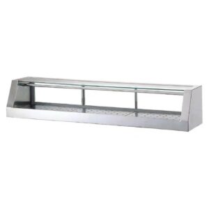 Turbo Air TSSC-6 72″ Refrigerated Straight Glass Stainless Steel Sushi Display Case, Remote (refrigeration not included)