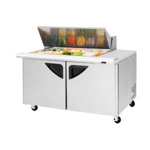 Turbo Air TST-60SD-18M-N 60″ Mega Top Sandwich/Salad Prep Table w/ 2 Doors, 18 Pans