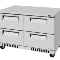 Turbo Air TUF-48SD-D4-FB-N 48" 2-Section Undercounter Freezer w/ 4 Drawers, 14.8 cu. ft.