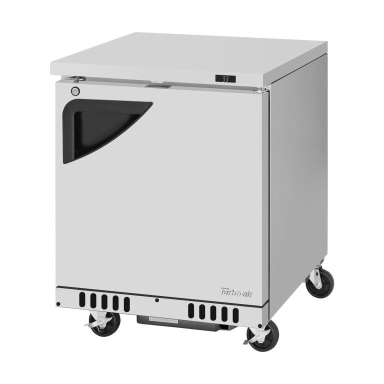 Turbo Air TUR-28SD-FB-N 27" 1-Section Undercounter Refrigerator w/ 1 Door, 6.5 cu. ft.