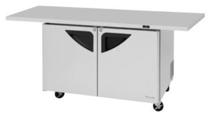 Turbo Air TUR-48SD-E-N 48″ 2-Section Undercounter Refrigerator w/ 2 Doors, 12 cu. ft.