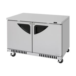 Turbo Air TUR-48SD-FB-N 48″ 2-Section Undercounter Refrigerator w/ 2 Doors, 11 cu. ft.