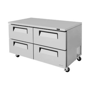 Turbo Air TUR-60SD-D4-N 60″ 2-Section Undercounter Refrigerator w/ 2 Doors, 17 cu. ft.