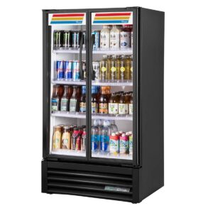 True TVM-30-HC~VM01 30″ 2-Section Swing Glass Door Visual Refrigerated Merchandiser