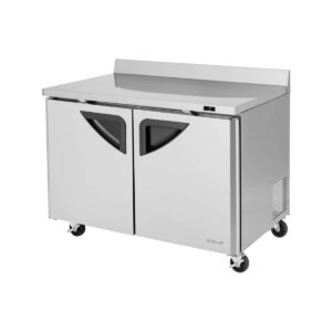 Turbo Air TWF-48SD-N 48″ 2-Section Worktop Freezer w/ 2 Doors, 12 cu. ft.