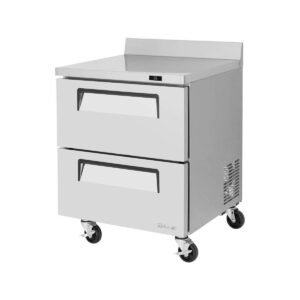 Turbo Air TWR-28SD-D2-N 27″ 1-Section Worktop Refrigerator w/ 2 Drawers, 7 cu. ft.