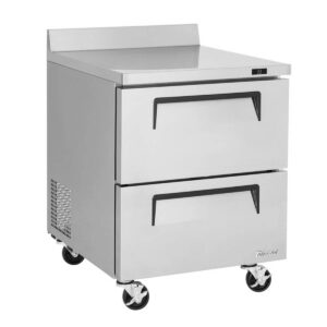 Turbo Air TWR-28SD-D2-N 27″ 1-Section Worktop Refrigerator w/ 2 Drawers, 7 cu. ft.