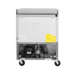 Turbo Air TWR-28SD-N 27″ 1-Section Worktop Refrigerator w/ 1 Door, 6.8 cu. ft.