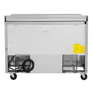 Turbo Air TWR-48SD-N 48″ 2-Section Worktop Refrigerator w/ 2 Doors, 12 cu. ft.