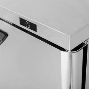 Turbo Air TWR-48SD-N 48″ 2-Section Worktop Refrigerator w/ 2 Doors, 12 cu. ft.