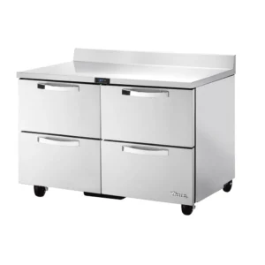 True TWT-48D-4-HC~SPEC3 48″ Worktop Refrigerator w/ (2) Sections & (4) Drawers, 115v