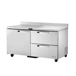 True TWT-60D-2-HC~SPEC3 60″ Worktop Refrigerator w/ (2) Sections, (1) Door & (2) Drawers, 115v