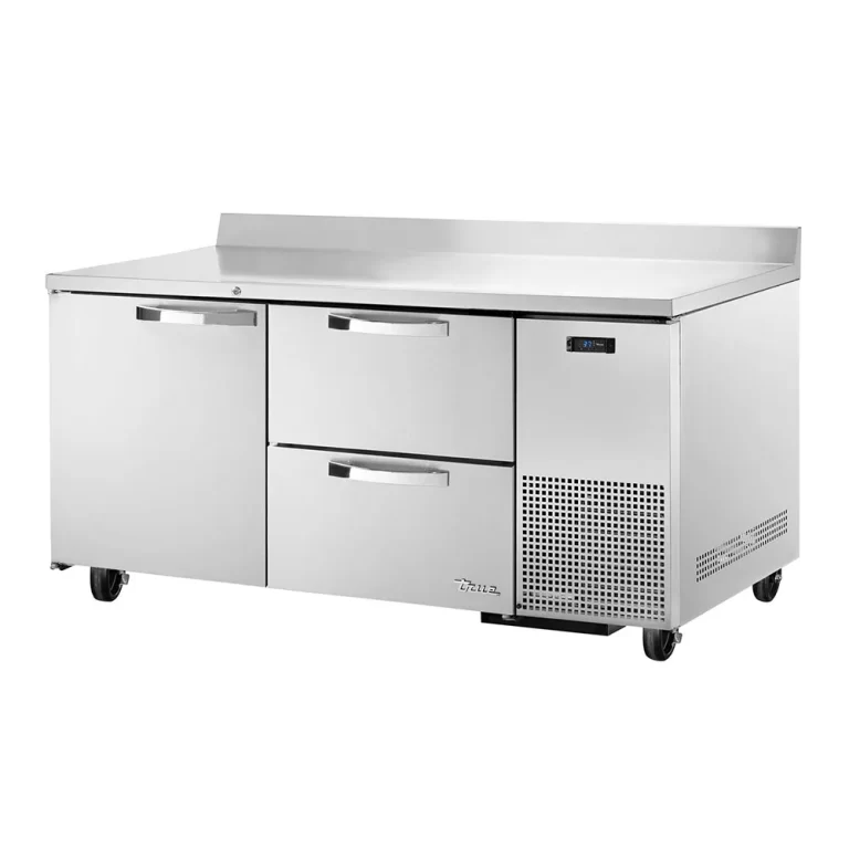 True TWT-67D-2-HC~SPEC3 67" Worktop Refrigerator w/ (2) Sections, (1) Door & (2) Drawers, 115v