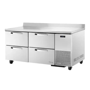 True TWT-67D-4-HC~SPEC3 67″ Worktop Refrigerator w/ (2) Sections & (4) Drawers, 115v