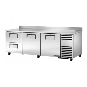 True TWT-93D-2-HC 93″ Worktop Refrigerator w/ (3) Sections & (2) Drawers, 115v