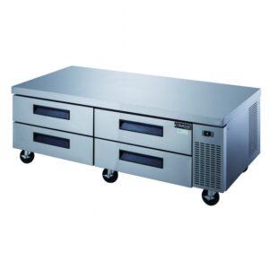 Dukers Appliance Co DCB72-D4 72″ 4 Drawers Refrigerated Chef Base, All Stainless Steel