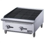 Dukers Appliance Co DCCB24 24" Countertop Gas Radiant Charbroiler w/ (2) Burners, 70.000 BTU