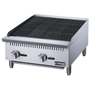 Dukers Appliance Co DCCB24 24″ Countertop Gas Radiant Charbroiler w/ (2) Burners, 70.000 BTU