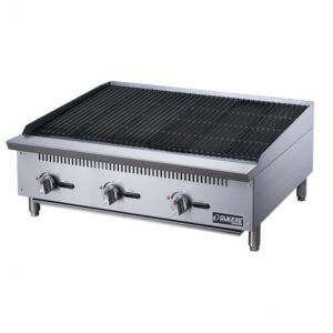 Dukers Appliance Co DCCB36 36″ Countertop Gas Radiant Charbroiler w/ (3) Burners, 105.000 BTU