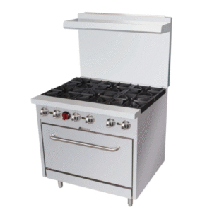 36″ Natural Gas Range 6 Burners with Standard Oven – 210,000 BTU, Natural Gas